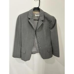 Calvin Klein Women's Blazer Made In Italy Lined Gray Blazer Size 6